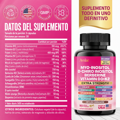 Combo de Cortisol y Myo-Inositol