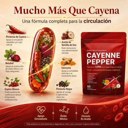 Softgels de Pimienta de Cayena