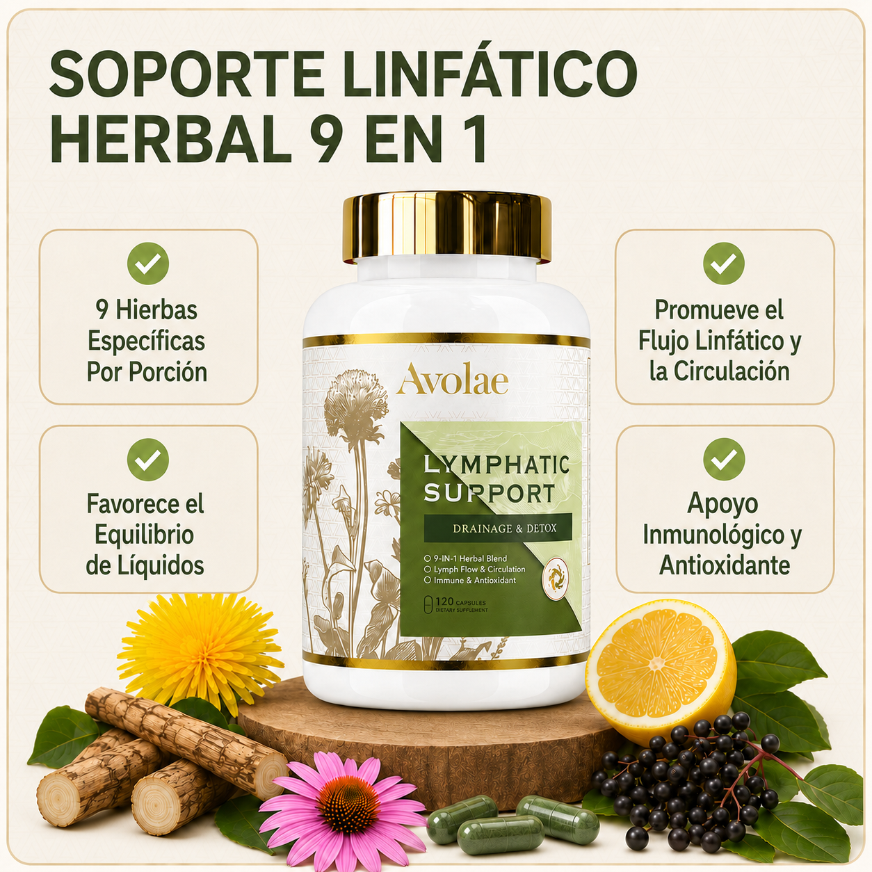 Cápsulas para el Drenaje Linfático