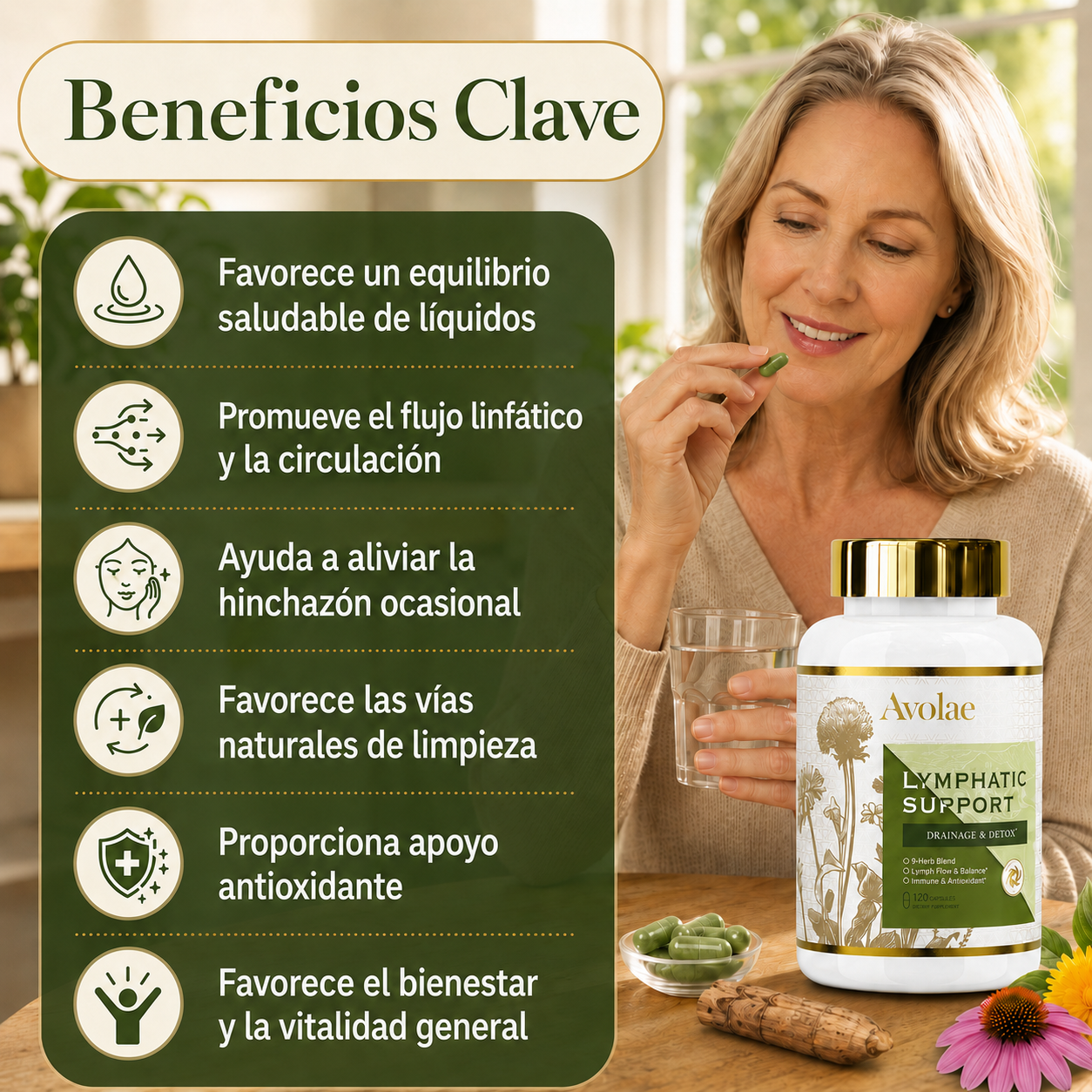 Cápsulas para el Drenaje Linfático