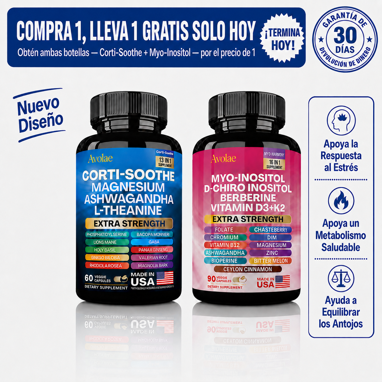 Combo de Cortisol y Myo-Inositol